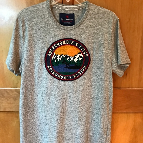 Abercrombie & Fitch Tops - Abercrombie & Fitch Adirondack Region Gray Tee